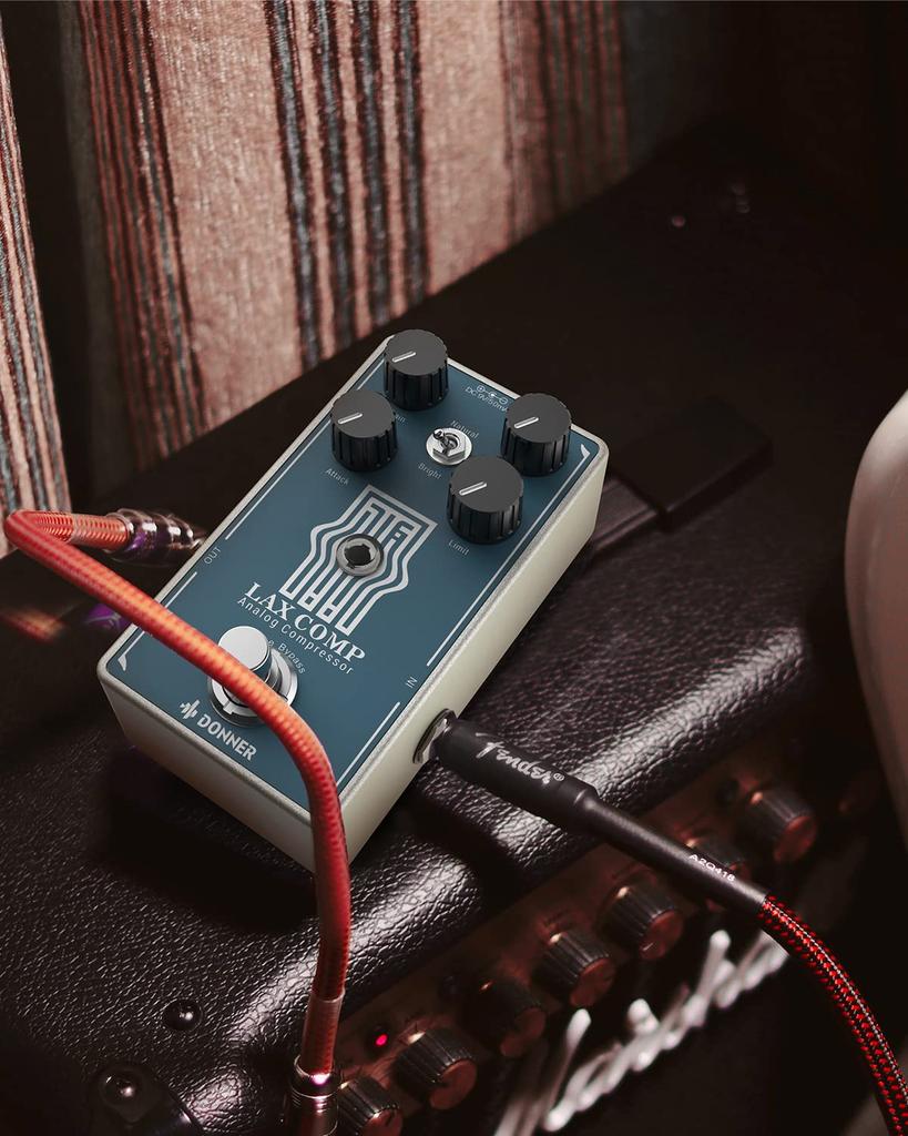 Donner Compressor Effector Compresses Excessive Input Signal Original Sound Preservation Pedal