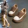 Повседневные цельные туфли на плоской подошве на шнуровке, удобные женские туфли медсестры в стиле ретро из мягкой кожи