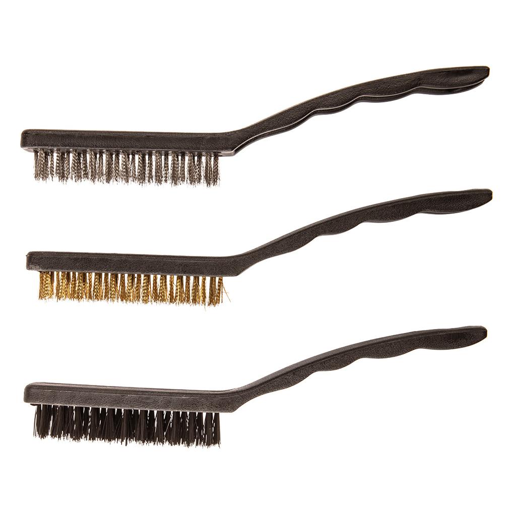 Brushes 230 mm, copper/steel/nylon, 3 pcs.