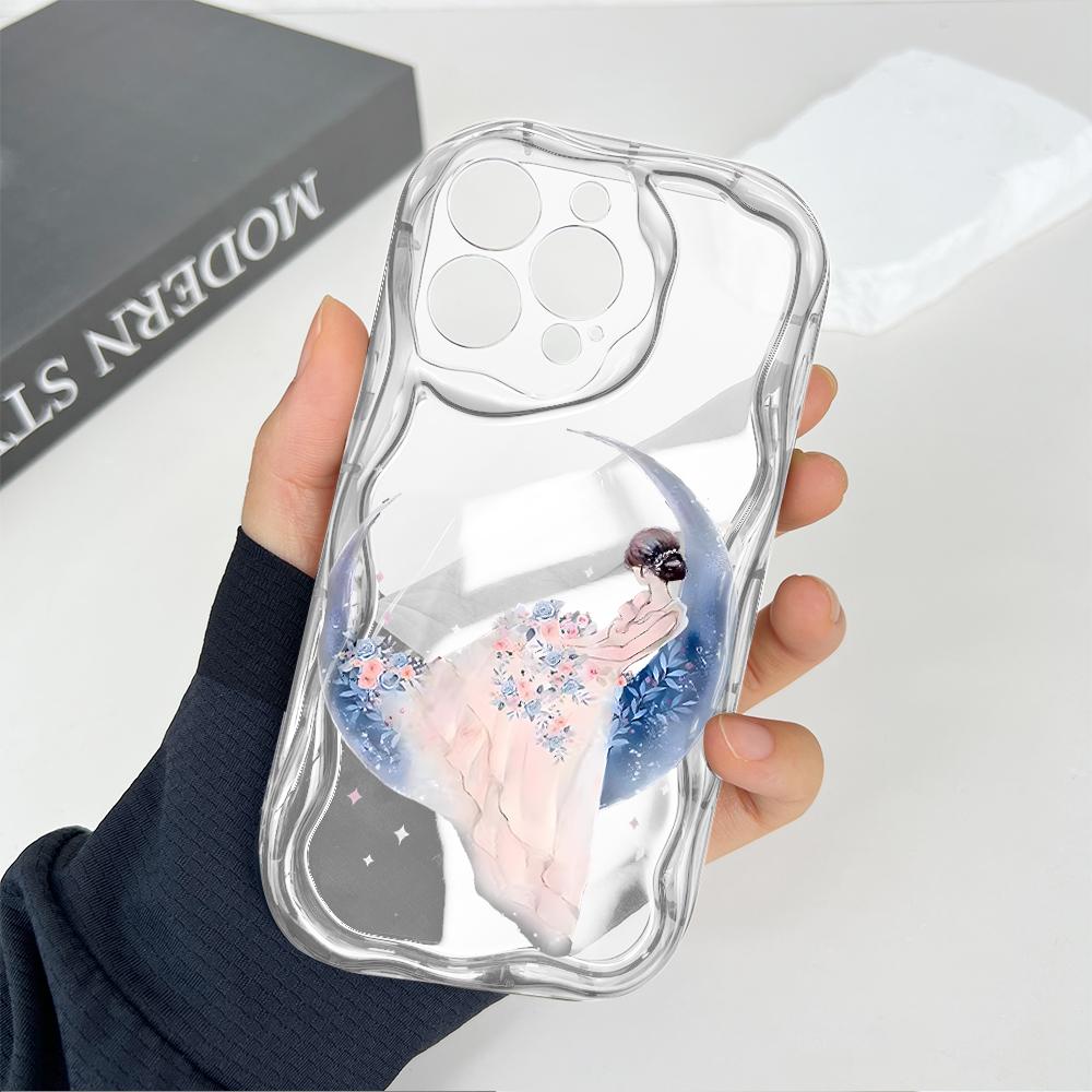 Милый мультяшный узор, кремовая текстура, мягкий силиконовый чехол с волнистыми краями, чехол для телефона Xiaomi Redmi