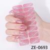 16pcs Cat Eye Nail Foil Sticker Set With Flash Effect Marble Flower Star Manicure Kit Women
