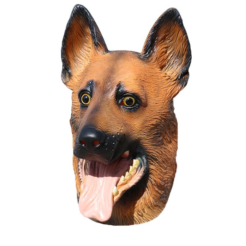 Wolf Dog Mask Halloween Latex Animal Headgear cosplay Funny costume live streaming props