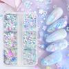 1 Box Mermaid Mixed Color Star Letters Love Heart Nail Art Sequin Decoration