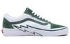 Vans Old Skool Bolt Low Top Skate Shoes - White/Green (Unisex) VN0009Q5BGN