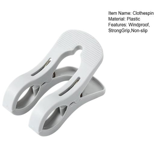 5Pcs Plastic Clothes Pins Windproof Strong Grip Clothes Pegs Heavy Duty Sheets Towels Laundry Clothing Drying Clothespin Clip