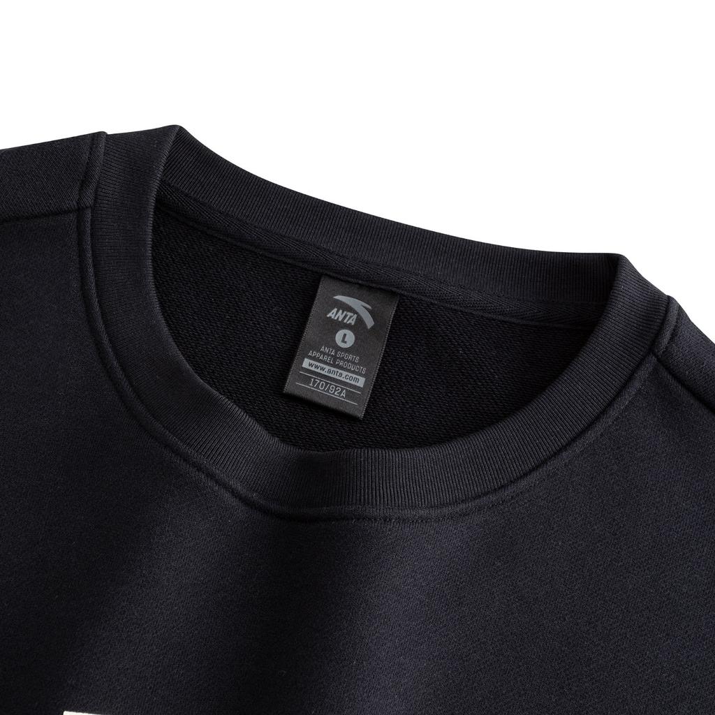 Anta Серия Life Легкий Плюшевый Зеро Женский Пуловер Весна 2026 Толстовка Женская толстовка Базовый-Черный 962618703-2