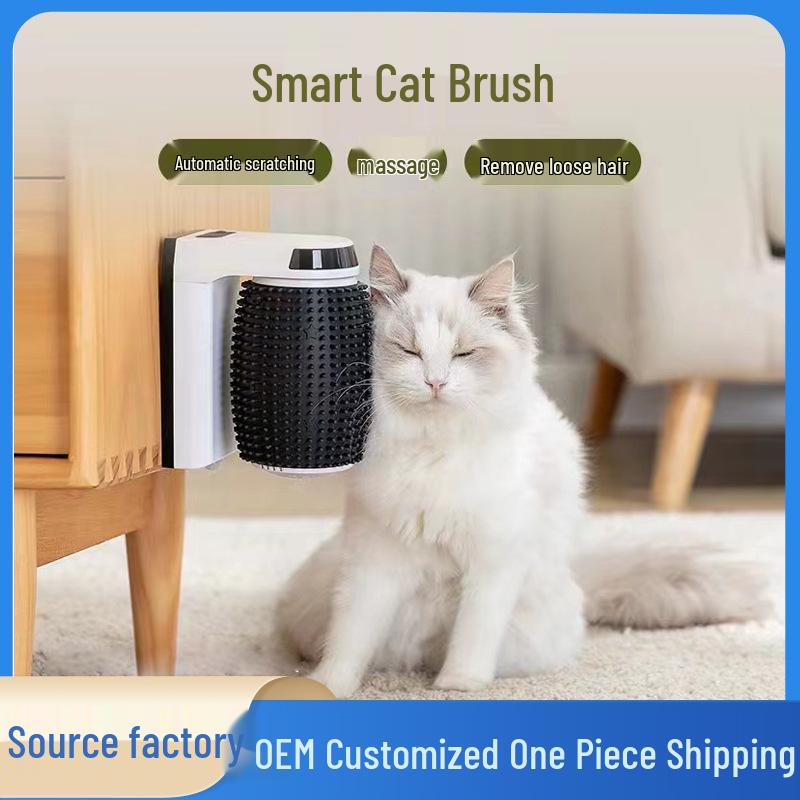 Трансграничная умная автоматическая щетка для кошек, настенный массажер и средство для удаления шерсти