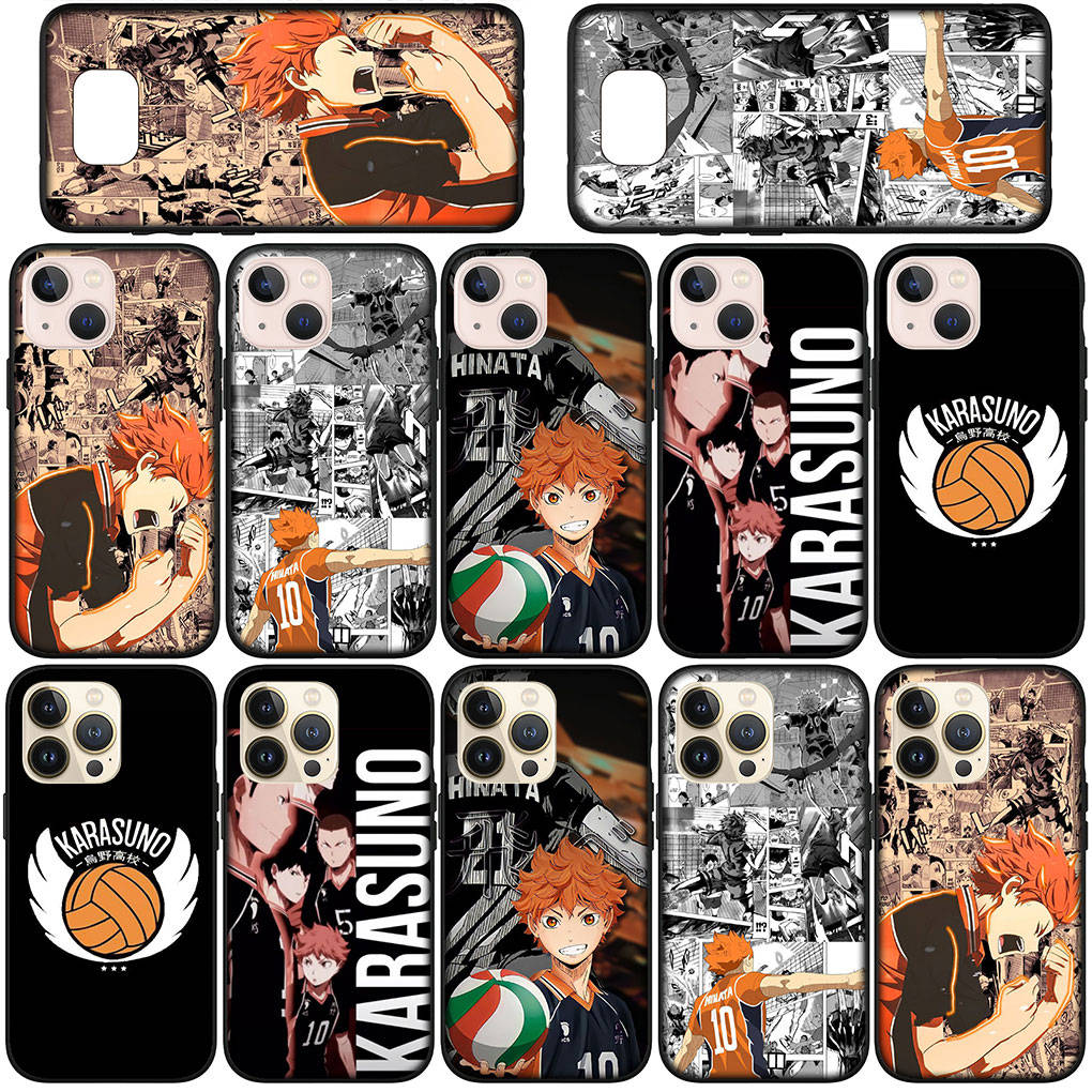 Чехол для телефона для Samsung Galaxy S25 S24 S23 iPhone 16 15 Xiaomi Redmi Note 14 13 12 16E X 8 11 Pro Max OPPO Moto Huawei Аниме Хайкю Сёё Хината Чехол