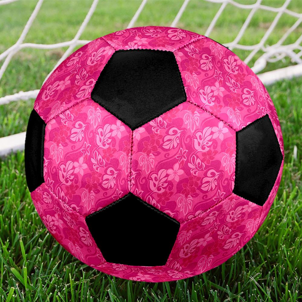 1PC Pink Floral Soccer Ball Size 5 Football Machine Sewn Indoor/Outdoor Universal Football Surprise Collection n70