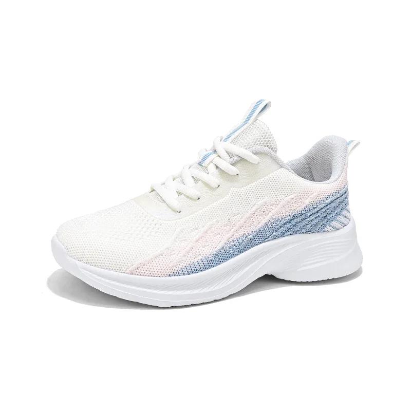 High Quality Flying Woven Sports Casual Women's Shoes Ultra-lightweight Running Shoes Women's Non-slip Fashionable Shoes