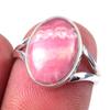 Natural Rhodochrosite Gemstone Handmade 925 Solid Sterling Silver Ring S.6 v5Z14