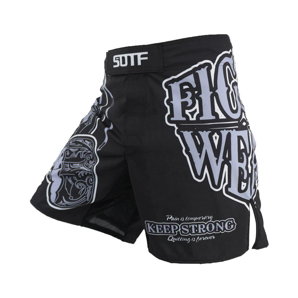 MMA Fighting Shell Printing Letter Tiger Muay Thai Kickboxing Boxing Clothing Muaythai Shorts Sanda