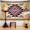 Гобелен с ромбовидным узором в стиле ретро, настенный Гобелен в богемном стиле, лента в стиле хиппи, художественный эстетический декор для комнаты