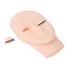 Lash Mannequin Head Makeup Eyelash Extension Practice Doll Head with 3 Pairs Removable Eyelids Double Layer Lashes
