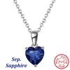 ORSA JEWELS Подвеска-ожерелье с 12 цветными камнями в форме сердца из стерлингового серебра 925 пробы Женский/Девичий Счастливый Подарок на День Рождения APN02