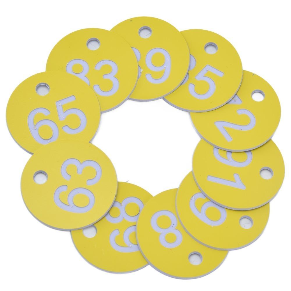50Pcs Round Shape Beehive Tag ABS Beehive Label Portable Livestock Tag  Disease Prevention Control