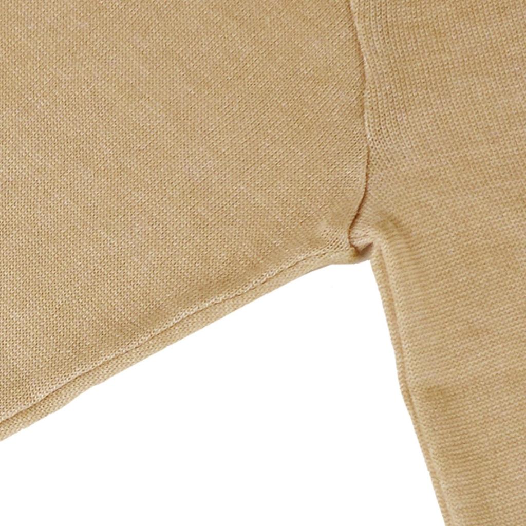 Mochimayu Chiffon Silk Cotton Long Sleeve Shirt L Natural Color Cotton Silk Egyptian Cotton Silk Spun Yarn Cold Protection Innerwear Made in Japan