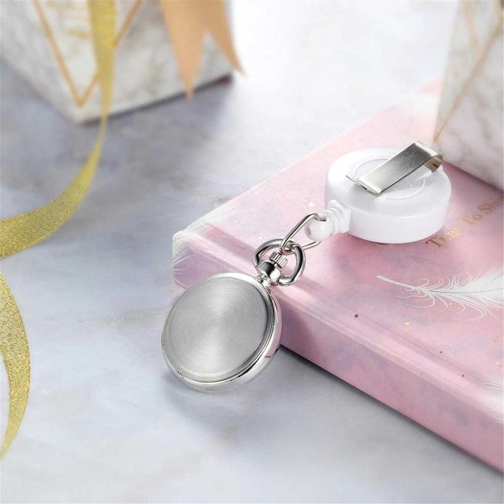 Карманные часы Lancardo Nurse для клипсы, легко покрываются лаком, 3 цвета на выбор, эластичные часы, для медсестер, тип, унисекс, цифры, для чтения, женские, лепестки,