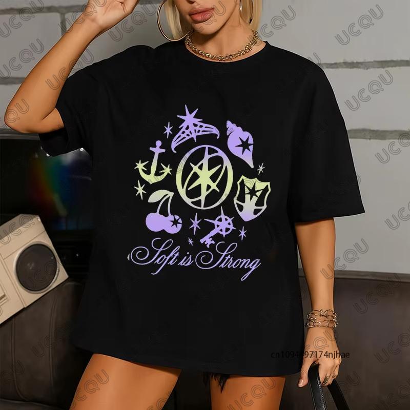 2026 New Vintage Kpop Katseye Beautiful Chaos Graphic Tshirt For Women Unisex Summer Short Sleeve Cotton Tees Casual Oversize Tops