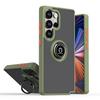 Чехол для Samsung Galaxy S24 Ultra 5G Матовый Жесткий ПК Броня Coque Galaxy S24 Plus S 24 FE S24Ultra Магнитный Держатель Кольцо Крышка