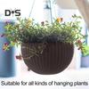 Self Watering Hanging Planters Indoor Outdoor Thickened Hanging Basket Flower Pot with Water Level Indicator Hanging Plant Pot for Cacti Herbs