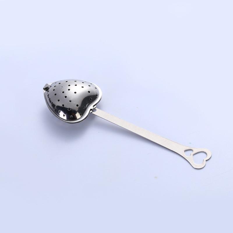 1 шт., чайник в форме сердца, ситечко для чая, тонкий сетчатый фильтр, ложка для заварки чая из нержавеющей стали