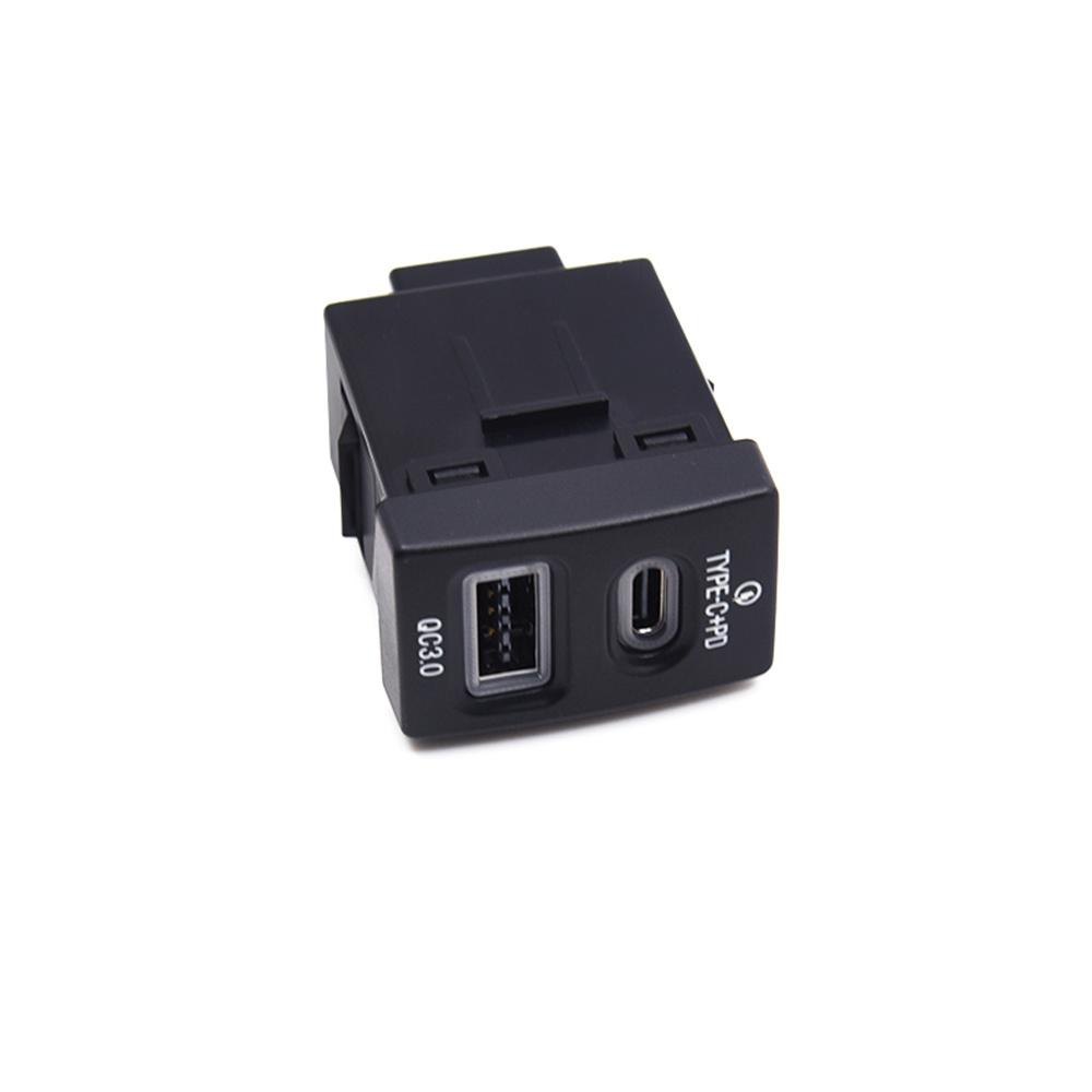 18W Car Charger Type-C+QC3.0 Fast Charging For Honda Accord Civic City Fit CR-V