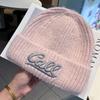 New Letter Embroidered Woolen Hat for Women In Autumn and Winter Trendy Brand Versatile Warm Student Couple Knitted Cold Hat