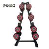 POISQ Commercial Steel Fixed Dumbbell Set with Rack