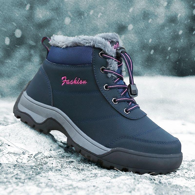 Теплая меховая легкая хлопчатобумажная обувь Мужская прогулочная обувь Мужская зимняя обувь Кроссовки