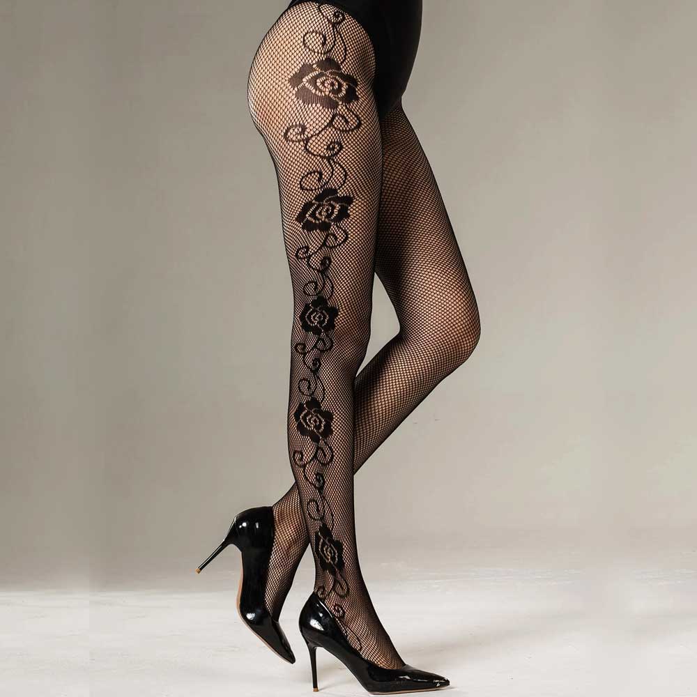 Women Flowers Mesh Stocking Fishnet Tights Party Club Pantyhose Lolita Gothic Clothes Sexy Lingerie