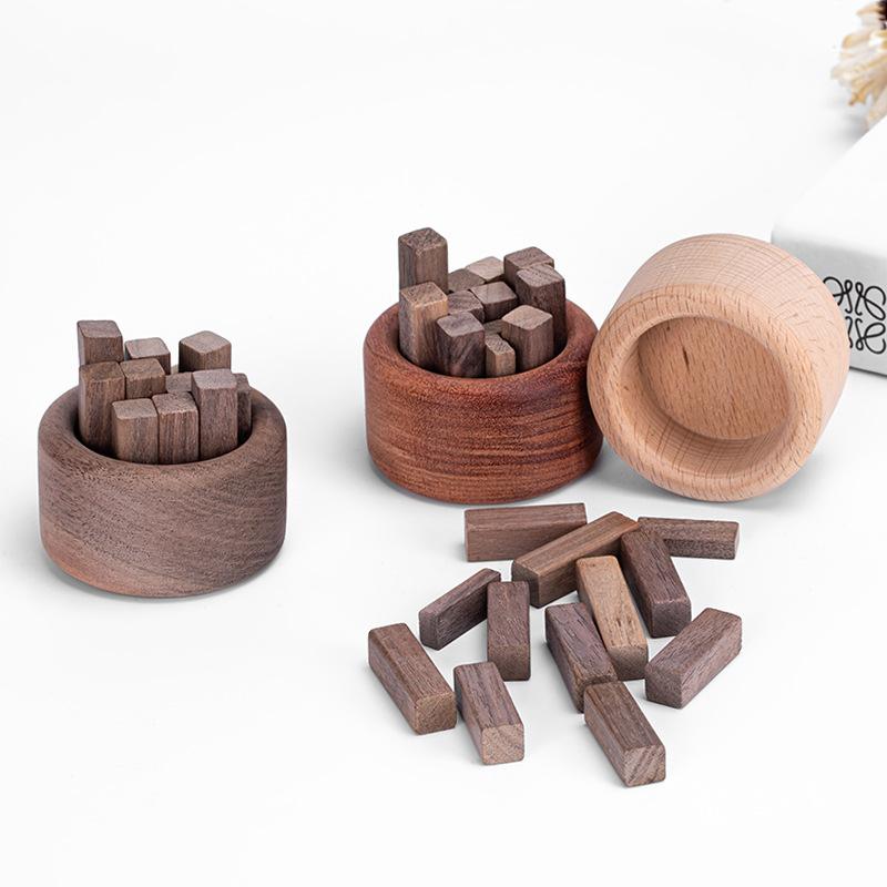 1PC Essential Oil Diffuser Wood Unique Eco-Friendly Fireless Aroma Aromatherapy Fragrance Diffused Home Office Decoration Crafts