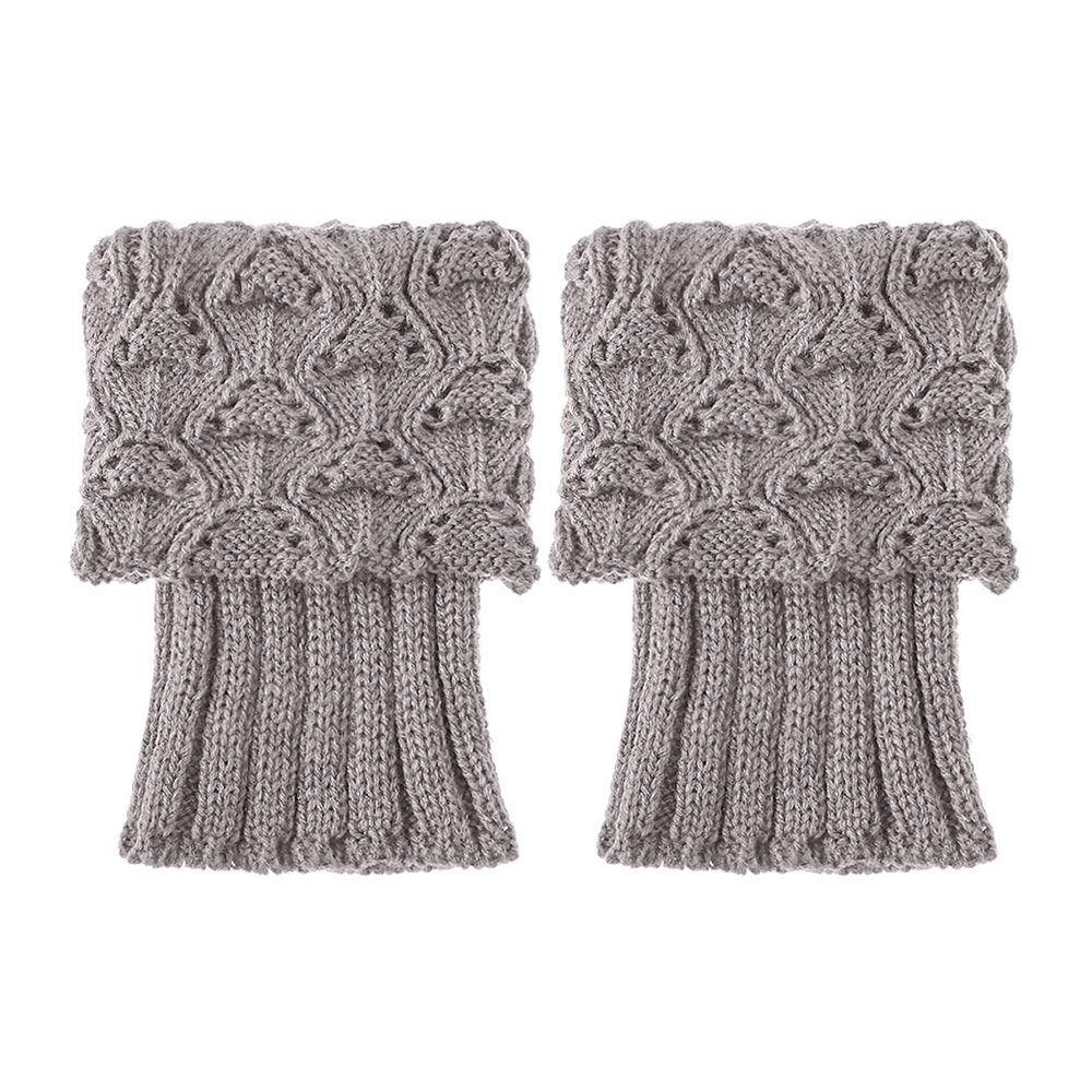 1 Pair Winter Crochet Knit Women's Fashion Leg Warmers Boot Socks Boot Cuffs Foot Cover