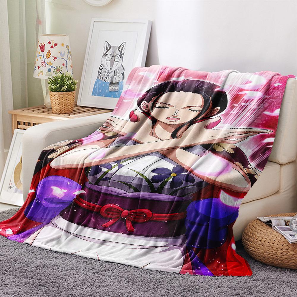 1PC Nico Robin Patterned Flannel Blanket Suitable For All Seasons For Home Decor Warmth And Comfort Gifts Holiday Present