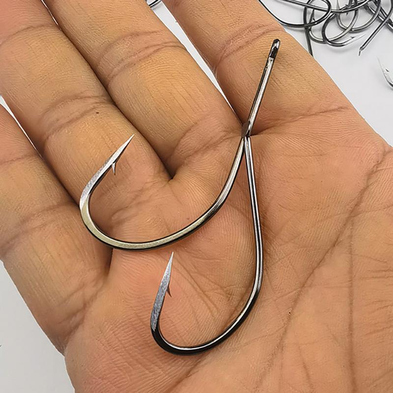 10 шт. набор рыболовных крючков с зазубринами и прокалывающим чешую лезвием – заточенное вручную острие и крючки с якорным ушком