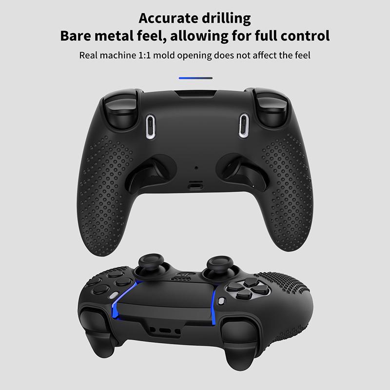 Силиконовый защитный чехол-протектор для игровых аксессуаров PS5, противоударный, с защитой от падений