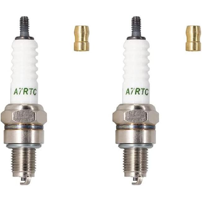 2PK TORCH A7RTC Screw Terminal Spark Plug Replace For NGK 4549 CR7HSA Spark Plug, For Denso 4008/U22FSR-U 5383/IUF22, For Bosch UR3AS Spark Plug, For