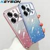 KEYSION Роскошный чехол-бампер с покрытием и блестками для Infinix Pova 6 Pro 5G, прозрачный, из мягкого ТПУ, противоударная задняя крышка для Infinix Pova 6 Pro