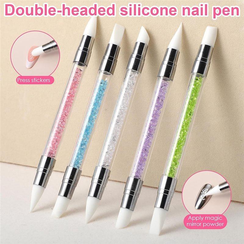 Тренд 2025 года Набор инструментов для нейл-арта 10 шт. Для доттинга и лепки - Двусторонние для дизайна, Золотая фольга, Резьба, Роспись и 3D-эффекты