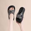 Shoes Woman Summer Thick Bottom New Chinese Style Slippers Breathable Outdoor Printed Cross Beach Shoes for Women