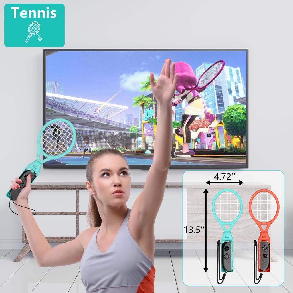 18-in-1 Switch Sports Accessories Bundle for Switch 2 Joy-Con with Tennis, Golf, Bowling, Sword Props, Leg & Wrist Straps-Motion Control Game Kit
