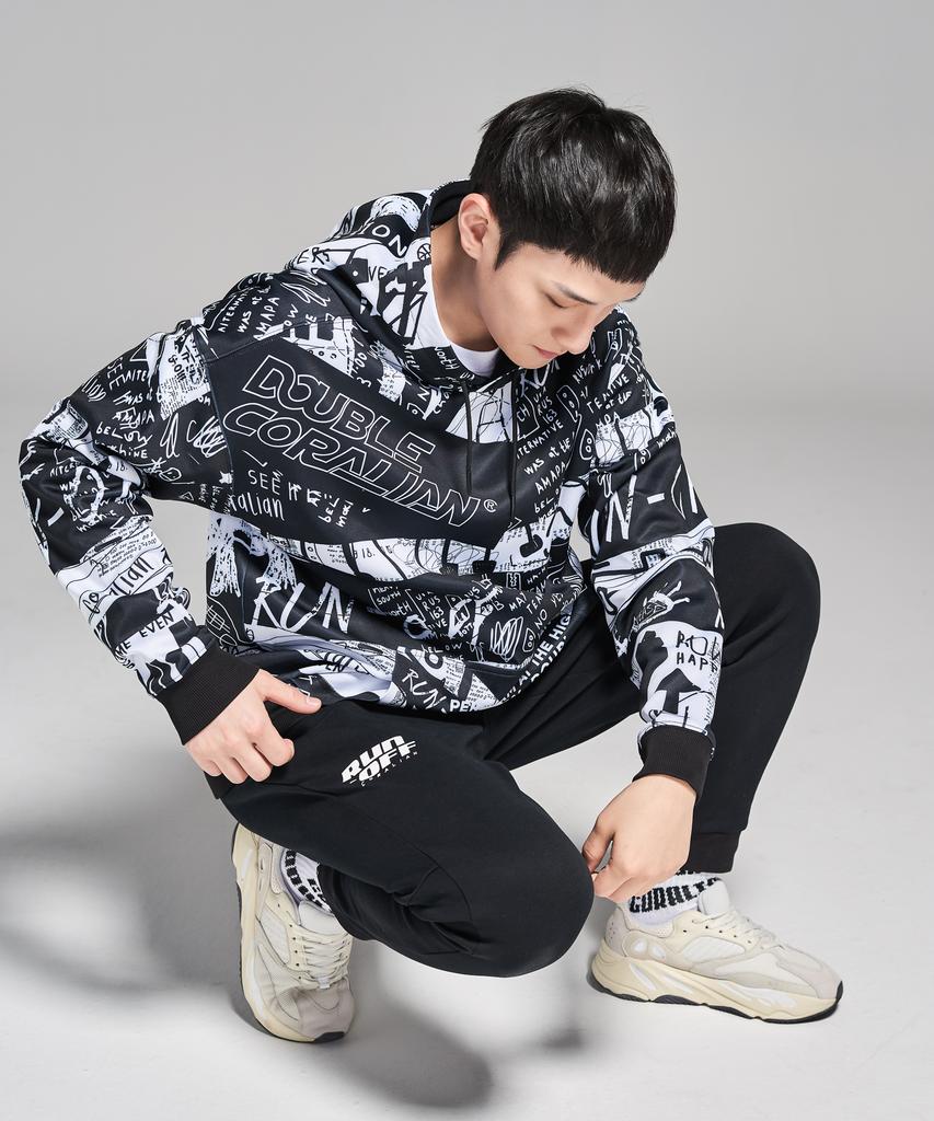 CORALIAN Runoff Basic Sweat Jogger Pants Black