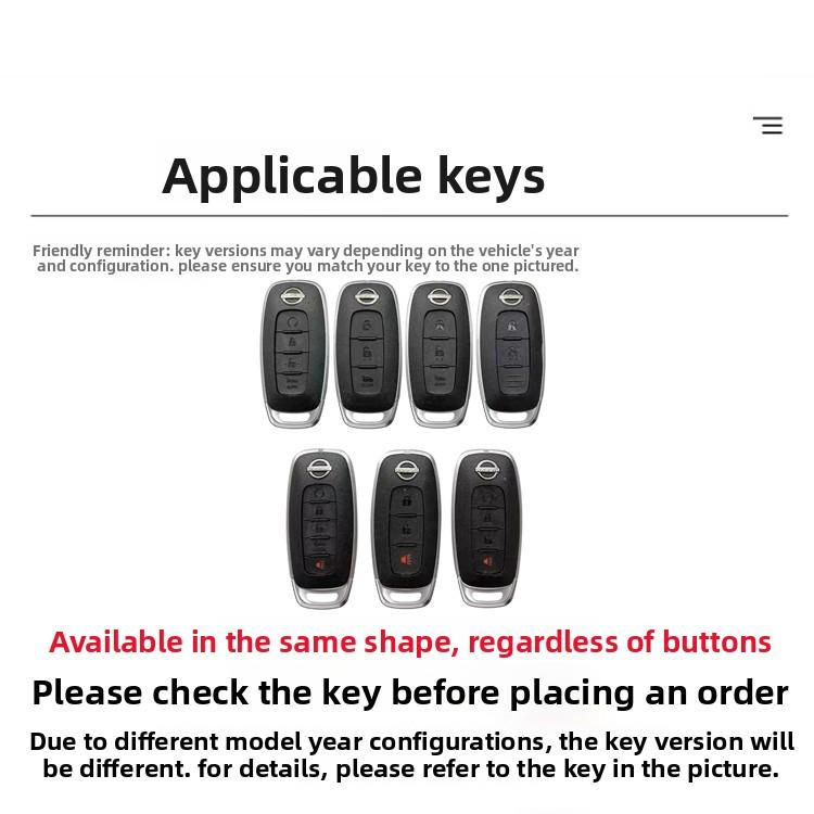 3 Buttons Car Remote Key Case Cover Shell for Nissan Teana Qashqai X-Trail Kicks Tiida for Infiniti Car Keyring6ged