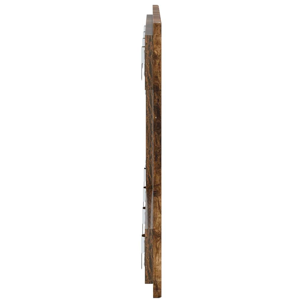Wall Mounted Headboard ZWOLLE Smoked Oak Engineered Wood