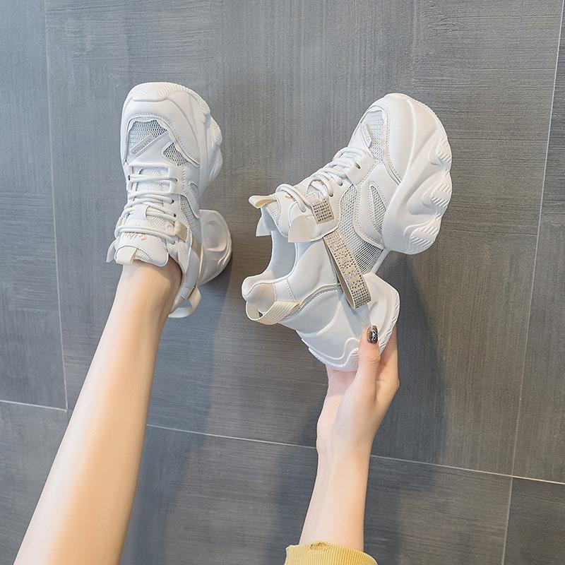 Поп-туфли с толстой подошвой повседневная модная студенческая обувь женская обувь