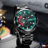 CURREN Stainless Steel Watches for Mens Creative Fashion Luminous Dial with Chronograph Clock Male Casual Wristwatches M8402