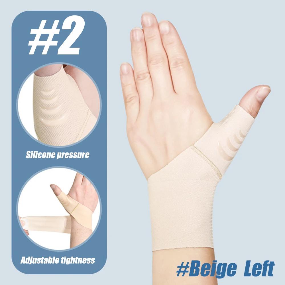 1 PC Thumb Wrist Support Compression Sleeve for Joint Protector Support, Soft Elastic Thumb Splint Glove Liner