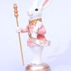 Scepter Trumpet Design Rabbit Statue Ornament Resin Crafts Animal Sculpture  Party Gifts
