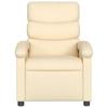 Electric Massage Chair Cream Fabric