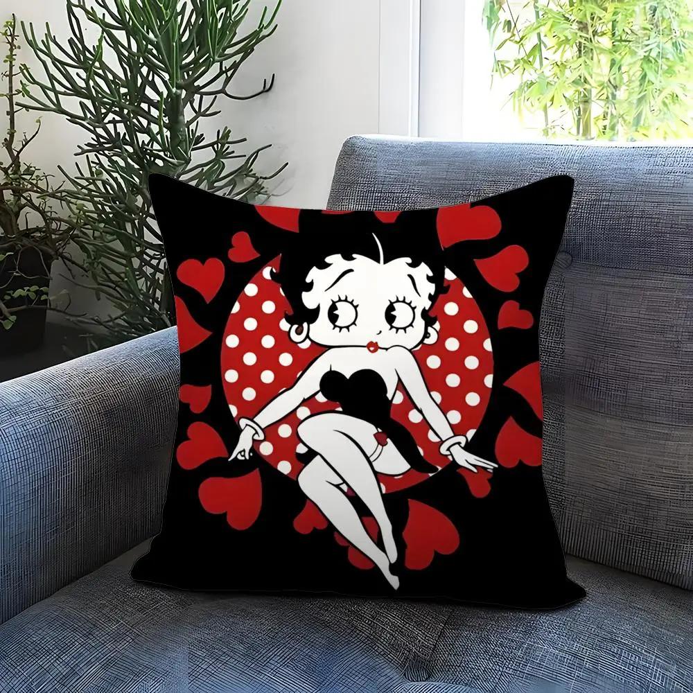 Vikama Cute Anime Print Decorative Pillowcase, Soft And Comfortable Cover With Hidden Zipper, Suitable For Car Sofas